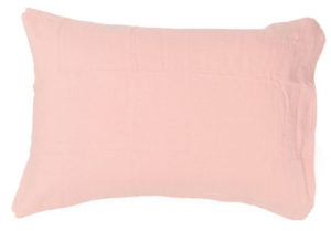 Bed and philosophy standard pillowcase blush