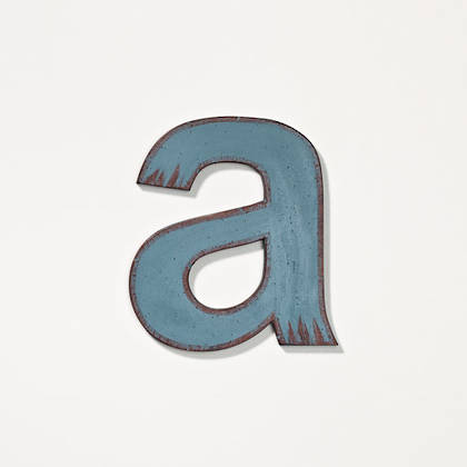 Handpainted Wood Lowercase a-z