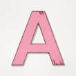 Handpainted Wood Capital A-Z