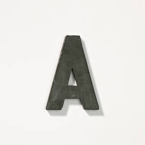 Zinc Letters A-Z